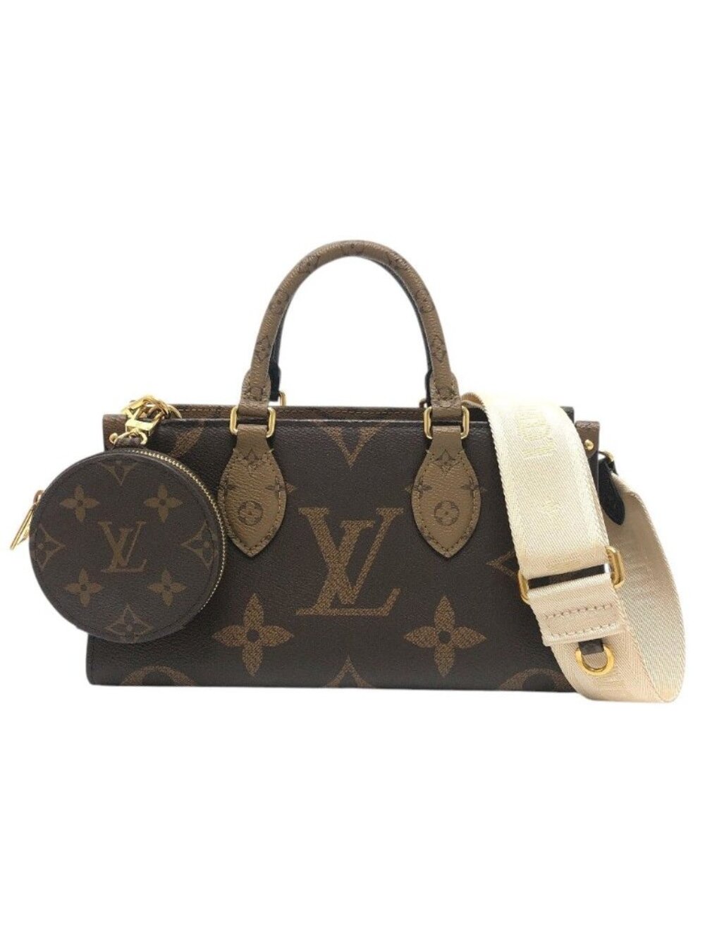 Louis Vuitton Handbag On The Go East West Monogram Canvas Black